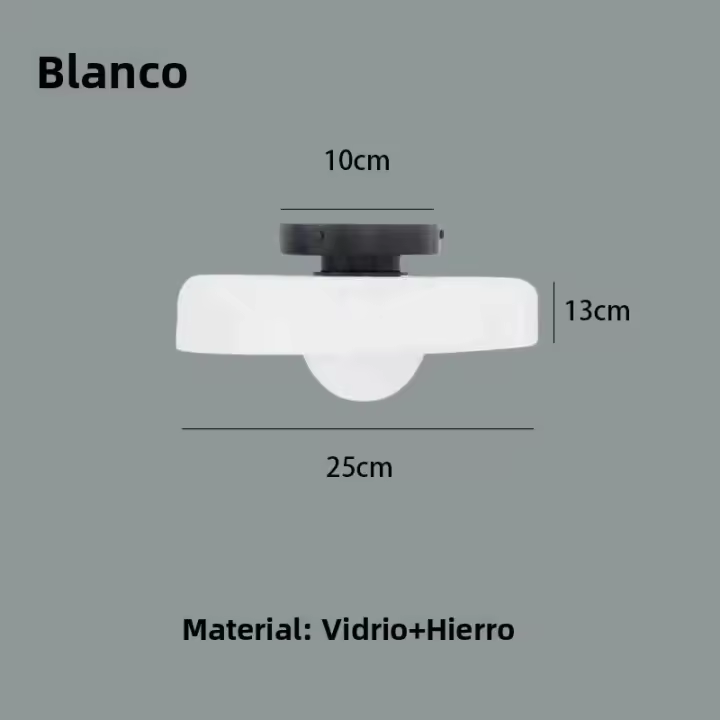 Luz De Techo Moderna Vintage Con Vidrio Multicolor Para Pasillo Cocina Dormitorio Iluminación Diaria Fuente De Alimentación AC Soporte De Montaje Superficial - 1