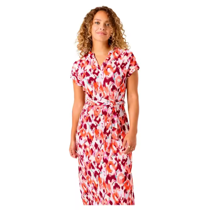 Garcia Vestido Midi De Manga Corta C50284 - 1