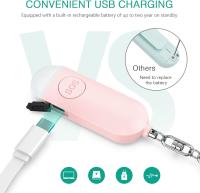 Pequeño, aprobado por la Policía, Con llave para Emergencias de pánico y Violación, ideal para personas mayores y niñas (Rosa) - details 1