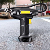 Compresor de aire portátil y inflador, bomba eléctrica inalámbrica de mano con pantalla digital, hasta 150PSI, ideal para coches, motocicletas, bicicletas y balones de deporte, material ABS, tensión de funcionamiento 12V - details 2