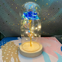 Luz De Rosa Realista Hermosa Luz Nocturna LED Para Fiestas Y Valentin's Day. Flor Artificial De Acrílico Para Decoración De Bodas - details 10