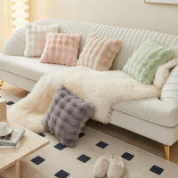 Juego De Cojines De Peluche Tuscan Rabbit En Color Crema Suaves Para Sofa Y Coche Decoración De Dormitorio Tamaño 45x45cm - details 4