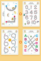 Juego De Libros De Tracció Magia Reutilizable Para Niños Con Bolígrafos Y Borrador Libros De Aprendizaje De Escritura Y Dibujo - details 5