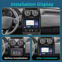 Podofo Radio de coche Android 2 Din para Renault Duster 2015 2016 2017 2018 Carplay 8+128GB AI Voice WIFI+4G DSP GPS Navegación Multimedia Reproductor de Video - details 1