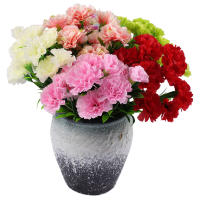 10 Cabezas De Carnaciones Artificiales Para Decoración De Hogar Y Festivales Flores De Seda Multicolor Especiales Para Bodas Y Fiestas - details 3