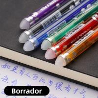 Set De 36 Piezas De Bolígrafos Gel Borables De 6 Colores Neutrales Azul/Negro/Rojo Verde/Naranja/Púrpura Material Plástico Estuche Portátil Para Escuela - details 3