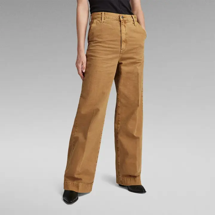 Ropa mujer Pantalones G-star Vaqueros Deck 20 Marrón - 1