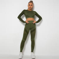 SSIT
Conjunto de Yoga sin costura Para Mujer, ropa Deportiva de 2 piezas, Short Top, sujetador, Leggings, traje de entrenamiento Para Gimnasio - details 41