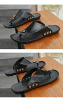 Sandalias De Verano Para Hombre MAEDEF Zapatos De Playa Antideslizantes Flip Flops De Alta Calidad Casual Mocasines De PU EVA - details 10