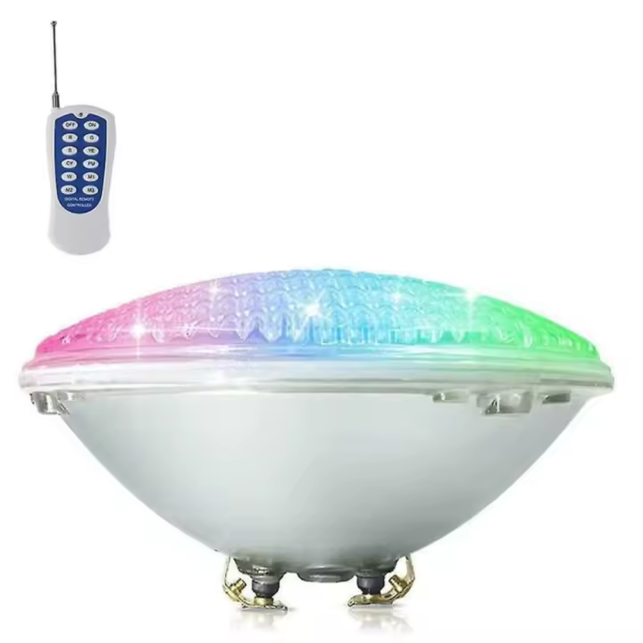 PORCHEDDU Luz LED para Pool Modelo Gruelo RGB Vidrio Lámpara Subacuática de 18W Siete Colores de Luz - 1
