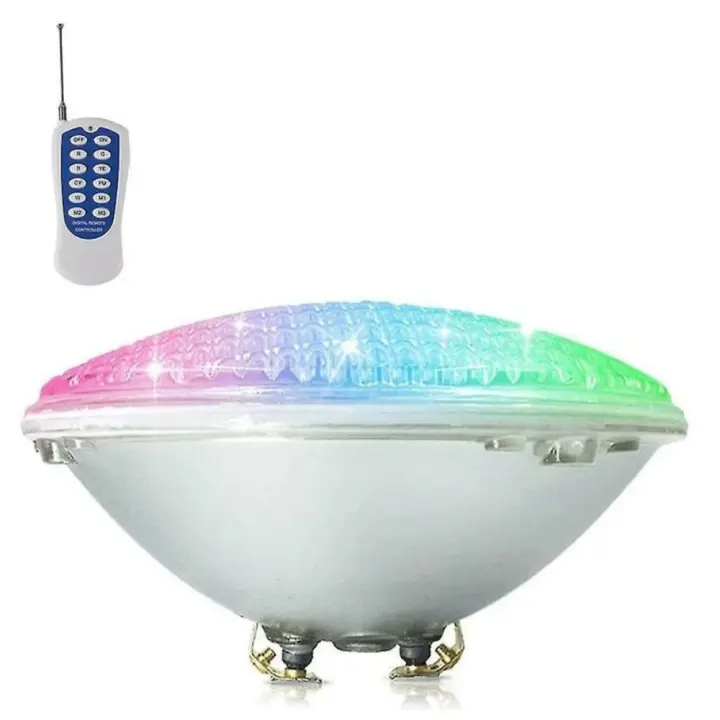 L para piscina modelo grueso lámpara subacuática de vidrio RGB 18W luz de siete colores - 1