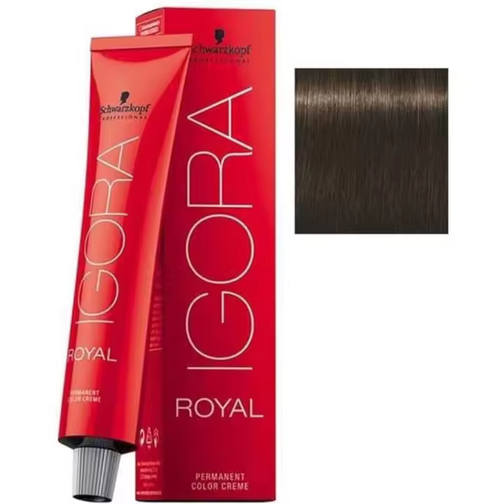 Schwarzkopf - Tinte Igora Royal 5-0 Castaño Claro Natural 60 ml - 1