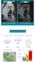 Lámpara De Techo LED Con Sensor De Movimiento 110V 220V Moderna Iluminación Nocturna Para Entrada Balcón Luz Inteligente Celing Lustre - details 6