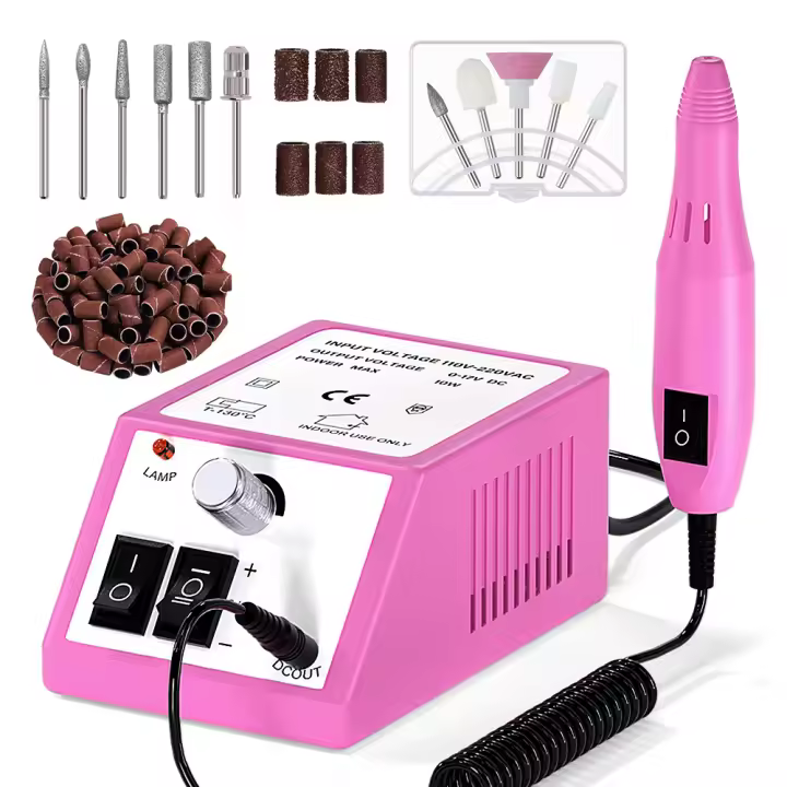 Máquina De Uñas Eléctrica LINMANDA 20000RPM Con Conjunto De Brocas Para Manicura Herramientas De Remoción De Polvo De Gel - 1