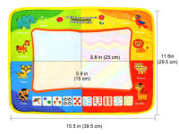 Coolplay Alfombra De Dibujo Con Tema Animal Arcoíris Y 2 Bolígrafos Matriz De Agua Regalo De Navidad Para Niños Libro De Colores - details 12