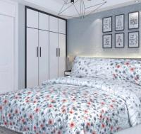 Juego de nórdica cama 150cm.80% algodón, 20% poliéster,modelo moderna juego completo para el frio con bajera. Muy suave. Funda edredón fácil lavado a máquina en agua fría. - details 2