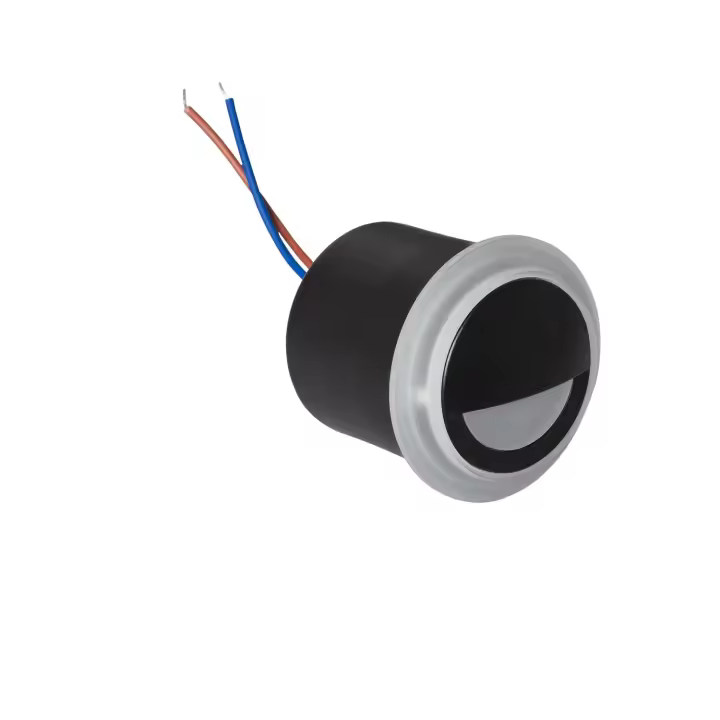 Ledkia Baliza LED 3W Empotrable Pared Circular Negro Occulare 2700K Blanco Cálido - 1