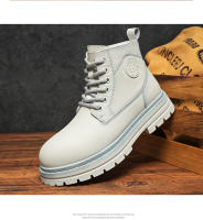 Botas De Moto Para Hombre Alta Corte Invierno Con Cierre De Cremallera Lateral Botas De Lluvia Calientes De Exterior Talla 46 - details 29