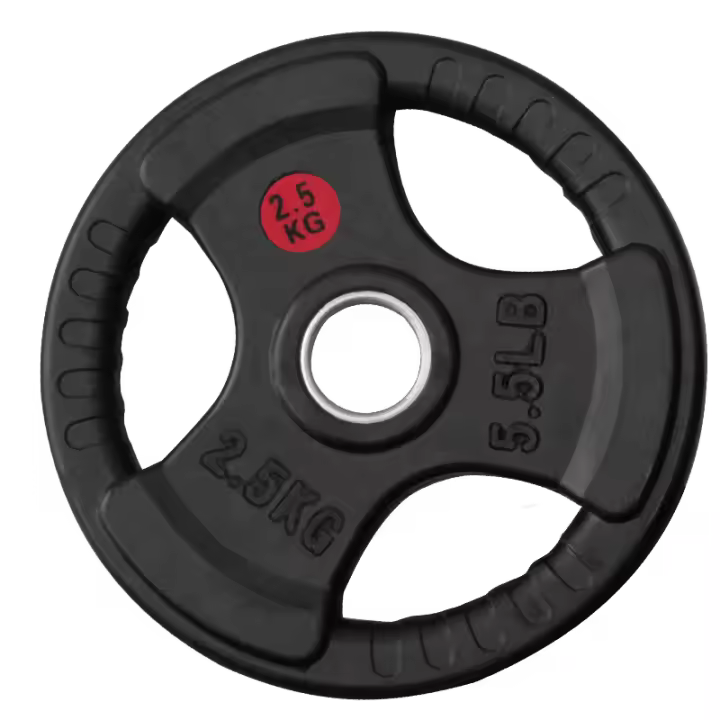 Fit-Force Discos de Pesas Olímpicas Hierro Fundido con Revestimiento de Caucho - 1