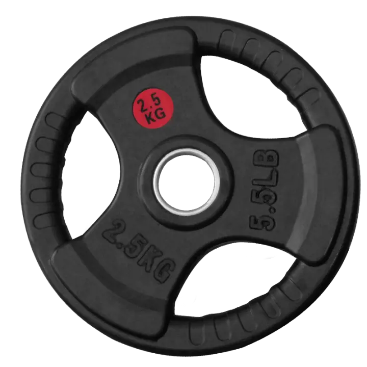 Fit-Force Discos de Pesas Olímpicas Hierro Fundido con Revestimiento de Caucho - 1