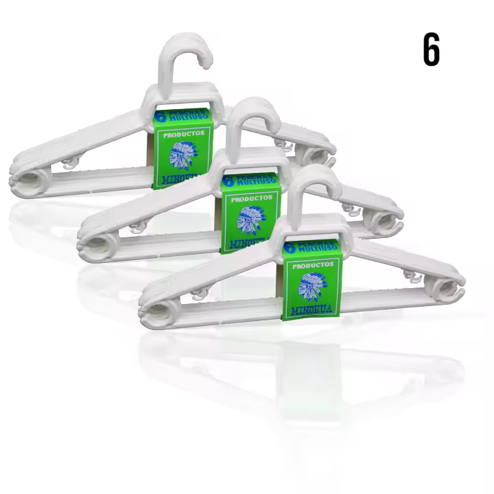 MINOKUA - Perchas de Plastico Antideslizantes 39x17 | Organizador de Armario - 1