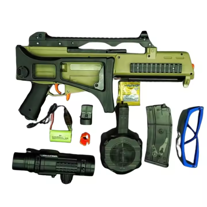 Metralleta de Gelsoft Spain - Fusil Automático HK G36 - Orbeez de Gel - Pistola de Bolas Realista - Accesorios - 1