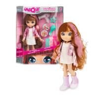 Unique Eyes Wow Hair Muñeca con mirada mágica y larga melena con accesorios de peluquería y plantillas para decorar su pelo - Giochi Preziosi MYM08000 - details 0