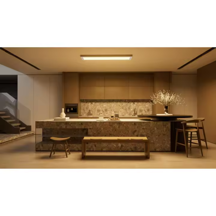 Hola LED Panel LED Regulable para Cocina – 40W/55W/75W, 3 Tonos de Luz, 1030x196x28mm, Iluminación Moderna y Eficiente - 1