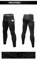 Pantalones De Entrenamiento De Veludo Para Hombre Con Bolsillo Térmicos Estrechos Para Correr En Otoño E Invierno - details 8