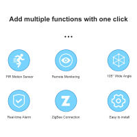 Sensor De Movimiento PIR Inteligente Tuya Zigbee Detector De Movimiento Humano Para Seguridad Alarme De Intrusos Control Remoto Por APP Compatible Con Alexa Google Home - details 1