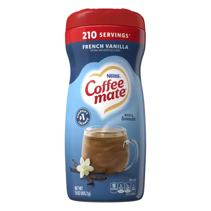COFFE MATE FRENCH VAINILLA 210 SERVINGS SUGAR SHOP - 1