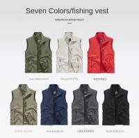 Chaleco De Verano Para Hombre Chaleco Sin Mangas Táctico Impermeable Para Caza Pesca Camping Con Bolsillos Y Cola De Caballo Casual - details 2