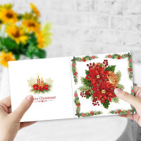 12pcs Tarjetas De Navidad Con Pintura De Diamantes DIY Bordado De Diamantes Con Sobres Set De Tarjetas De Fiestas Regalo De Navidad - details 7