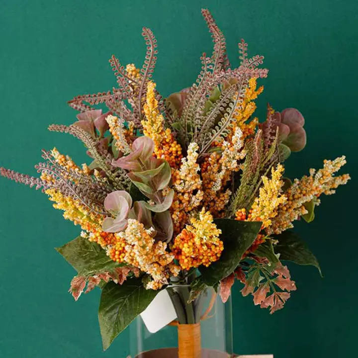 Flores De Lavanda Artificiales Nórdicas Lindas Para Decoración De Casamiento Y Hogar Alta Calidad Falso Plantón Para Mesa De Otoño - 1