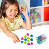 Juego Tradicional Coreano Gonggi De 12 Piezas Juguete De Colorido Alivio Del Estrés Divertido Para Niños Y Adultos Set De Piedras De Tiza En Caja - details 0
