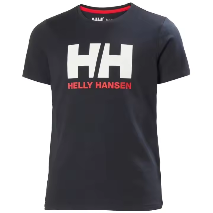 Camiseta azul niños unisex Helly Hansen Juniors' HH® Logo T-shirt Navy - 1