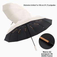 Reinford 24-Bone Umbrella, Hombres de Negocios duro y duradero Viento-Resistant Paraguas, Anti-UV Sunscreen Umbrella Women's Sunny - details 3