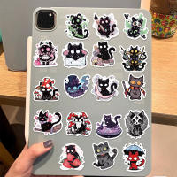 50PCS Pegatinas De Gato Negro Aesthetic Y Resistente Al Agua Para Botella De Agua Portátil Skateboard Y Teléfono Móvil - details 1