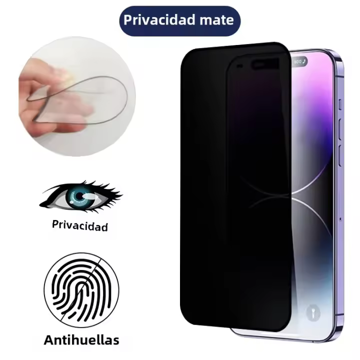 Protector De Pantalla Para iPhone 15 14 11 13 12 pro Max XS X XR 15 14 plus 13 Mini Película Cerámica Mate Anti-Reflectante Resistente Al Agua Y Huellas Desechables No Templado - 1