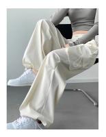 Pantalones Deportivos Casual Para Mujer Con Pierna Ancha Algodón Quick-Dry Cintura Alta Pantalones De Correr Al Aire Libre Pantalones De Baile Sueltos - details 6