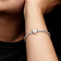 PANDORA Charm de circonita cúbica con diseño de hermana en plata de ley, Metal, Circonita Cúbica - details 0