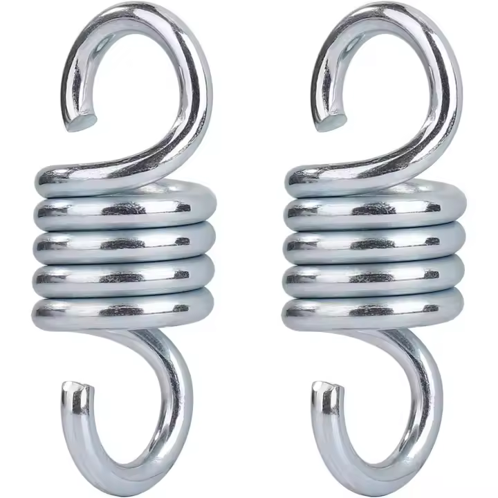 Acero galvanizado hamaca primavera gancho carga máxima 500kg para jardín porche columpio silla colgante 2 unidades - 1