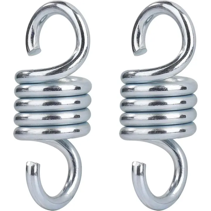 Acero galvanizado hamaca primavera gancho carga máxima 500kg para jardín porche columpio silla colgante 2 unidades - 1