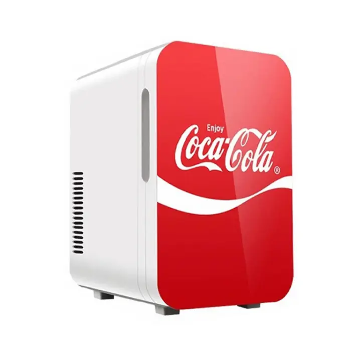 COCA COLA Nevera Eléctrica Portátil 6L, 12V coche - 220V Red Eléctrica  18 x 29,5 x 24,5 cm Enfría y Calienta - SpazioLuzio - 1