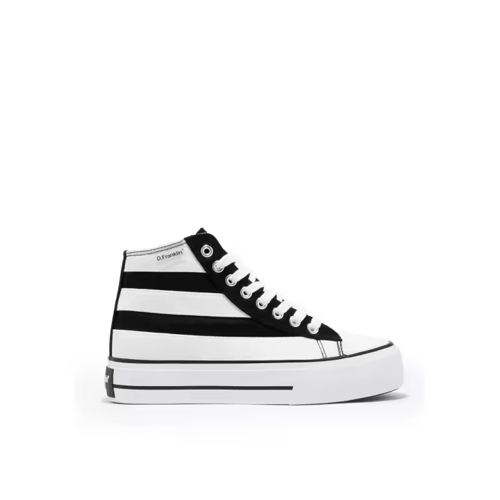D.Franklin Zapatillas Altas Abotinadas One Way- Zapatillas de vestir para Mujer - Moda casual Mujer - Zapatillas Cómodas - 1