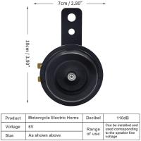 Banner - Bocina electrica impermeable universal de la moto 6V 110dB