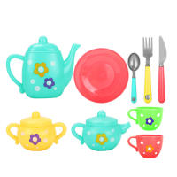Juego De Té Educativo Temprano Para Niños Con Donuts De Playa Y Tazas Juguetes De Cocina Seguros Para Niños Con Sauceras Y Tazas Llanas Para Juego De Pretensión - details 3