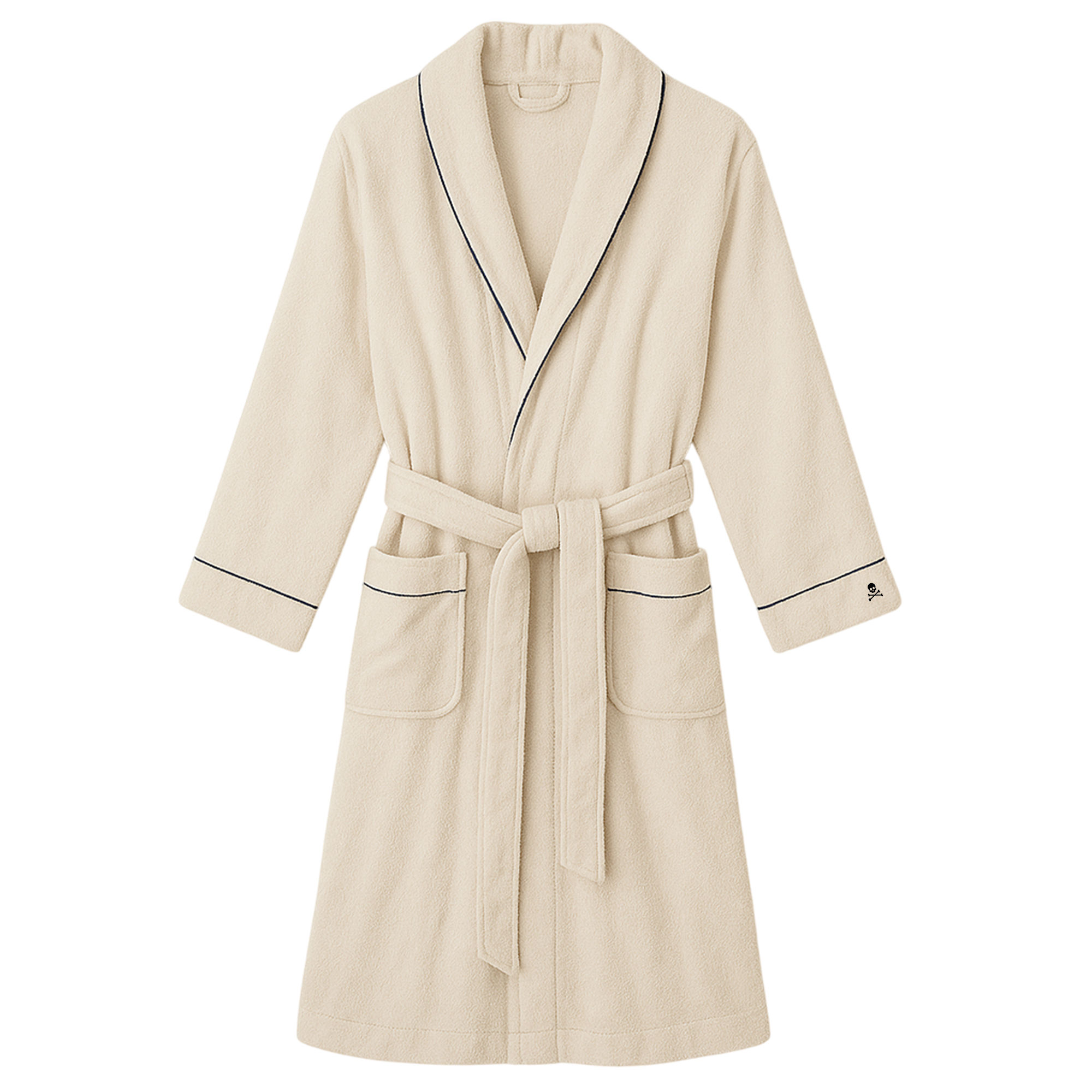 Scalpers Home Albornoz de casa con ribete y bordado - Para un hogar elegante y cómodo