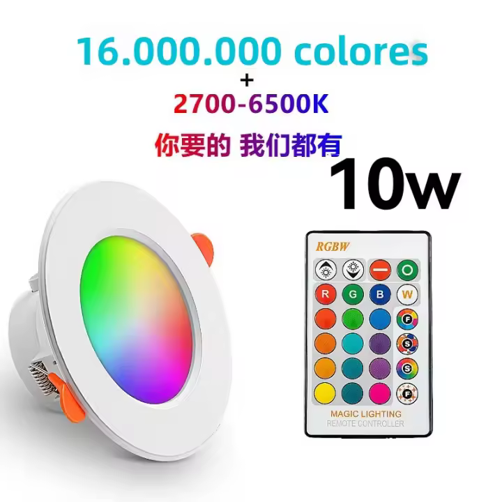 Luz De Tubo Inteligente Bluetooth Graffiti RGB Con Control APP Iluminación Interior De Techo Ajustable 85-265v LED Downlights - 1