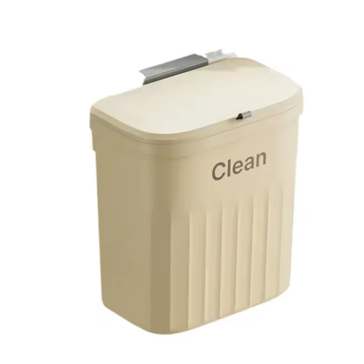 Basurero Colgante Con Tapa Gran Capacidad Para Cocina Ecológico Y Práctico Bins De Residuos De Pared Montado Basura - 1